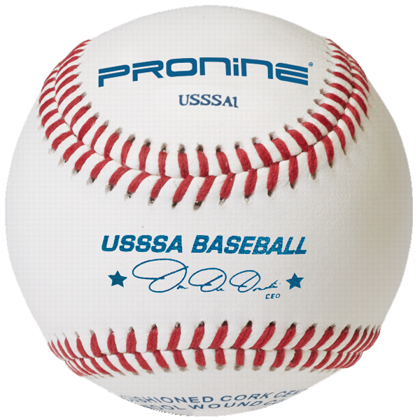 Pronine official tournament play (rs-t) usssa baseballs - "USSSA1" (sold by case- 10 dozen)