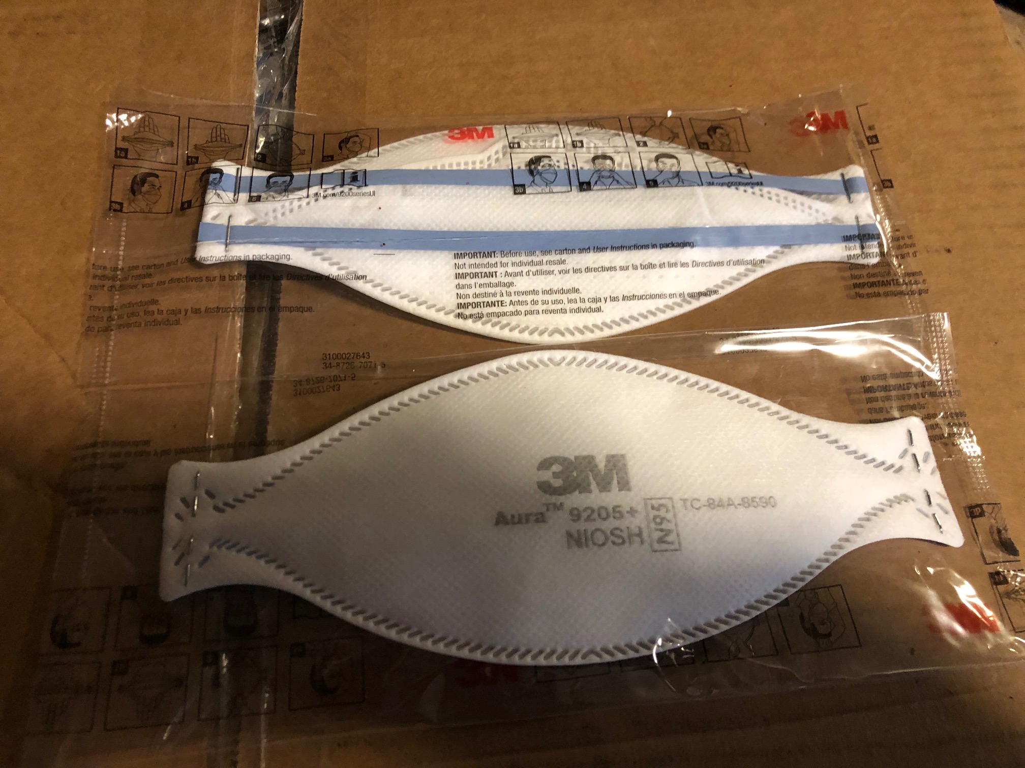 3M N95 9205 Respirator Face Mask 