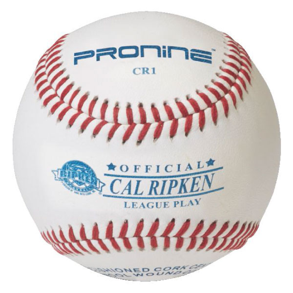 Pronine Cal Ripken Baseballs for official tournament play - "CR1" (sold by case - 10 dozen)
