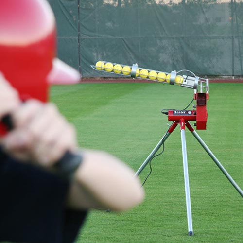 Heater Real Baseball Machine With Auto Ballfeeder