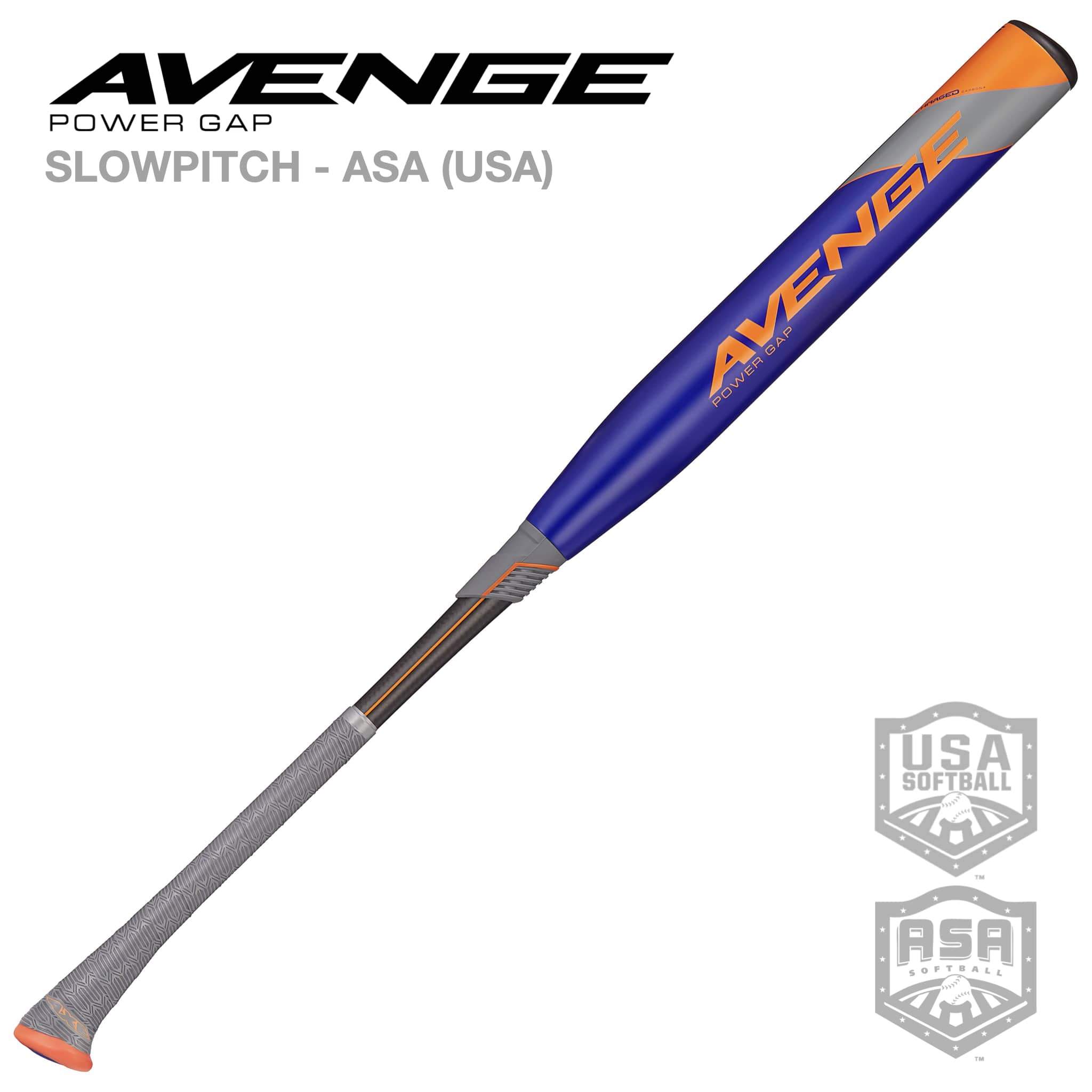 AVENGE POWER GAP ASA (USA) SLOWPITCH SOFTBALL BAT 2021 AVENGE POWER GAP ASA (USA) SLOWPITCH SOFTBALL BAT 2021