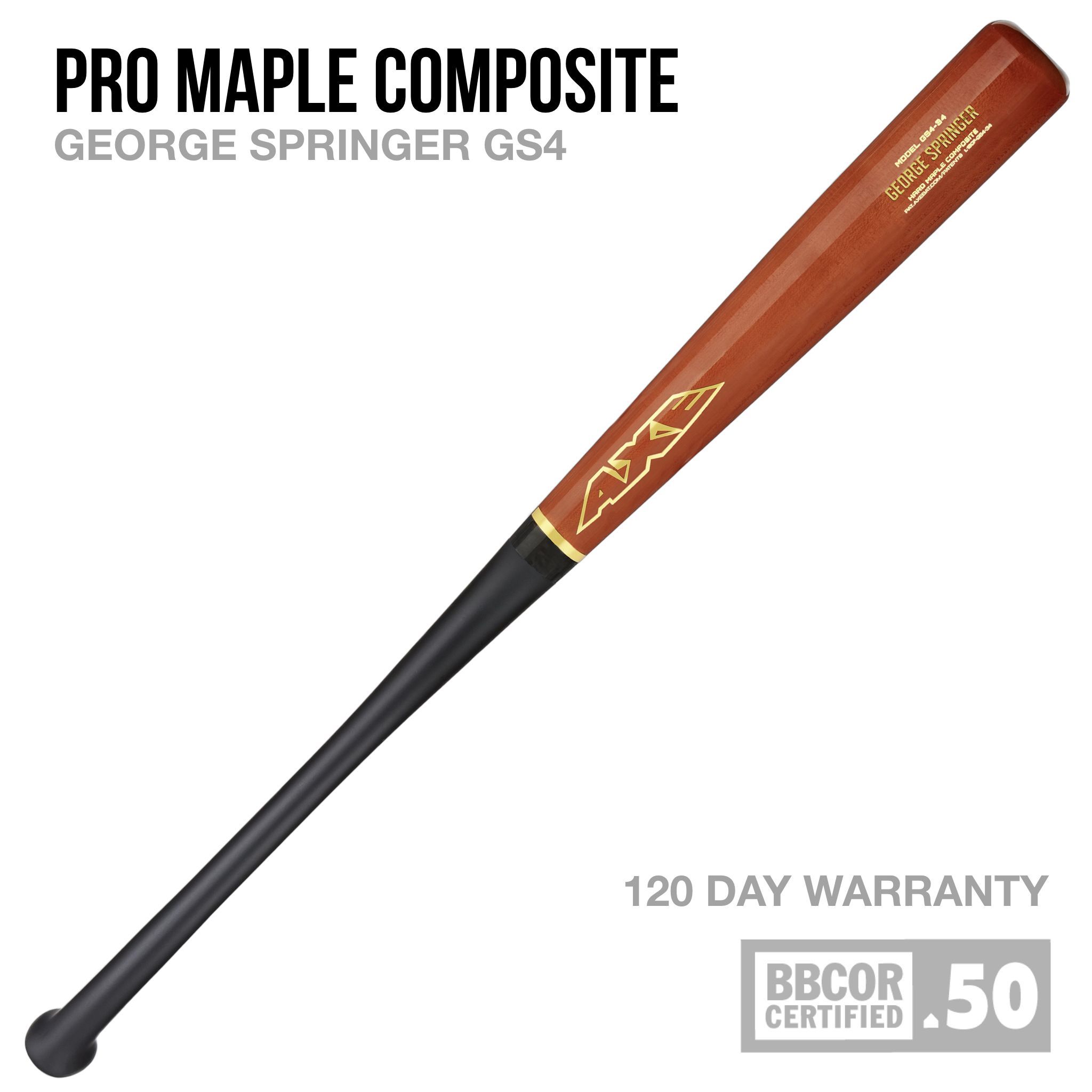 GEORGE SPRINGER GS4 PRO MAPLE COMPOSITE WOOD HYBRID (-3) BBCOR GEORGE SPRINGER GS4 PRO MAPLE COMPOSITE WOOD HYBRID (-3) BBCOR