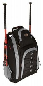 Miken MVP Backpack Silver & Black