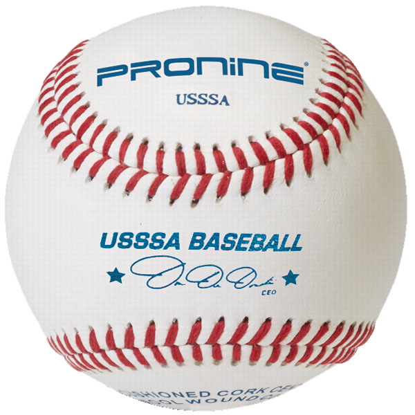 Pronine official tournament play (rs-t) usssa baseballs - "USSSA" (sold by case- 10 dozen)