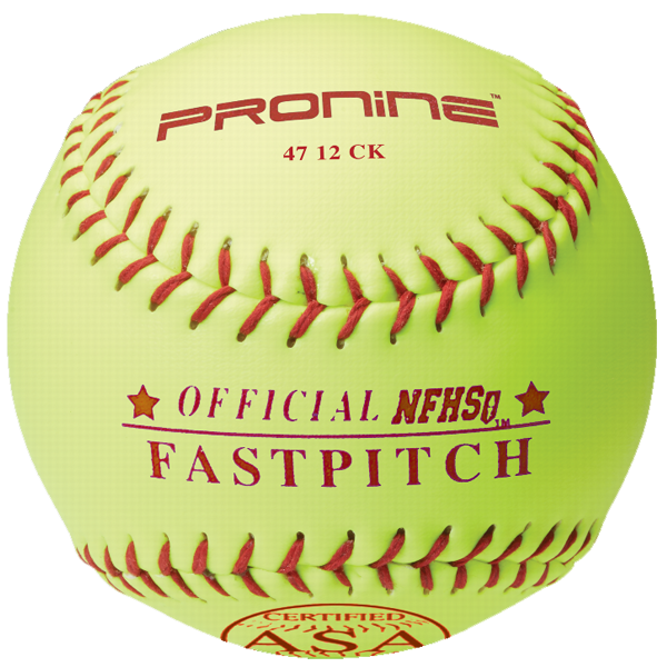 Pronine Fastpitch softballs - "47 12 CK" (sold by case - 6 dozens) 