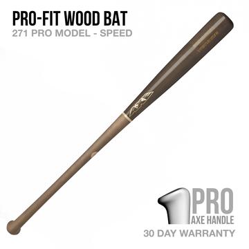 Pro-Fit 271 Model Speed Wood Bat - Pro Axe Handle Pro-Fit 271 Model Speed Wood Bat - Pro Axe Handle
