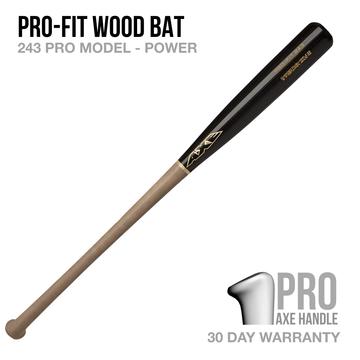 PRO-FIT 243 MODEL POWER WOOD BAT - PRO AXE HANDLE PRO-FIT 243 MODEL POWER WOOD BAT - PRO AXE HANDLE