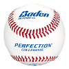 Baden Perfection Collegiate Flat Seam pro grade leather baseball (sold by case- 10 dozen)